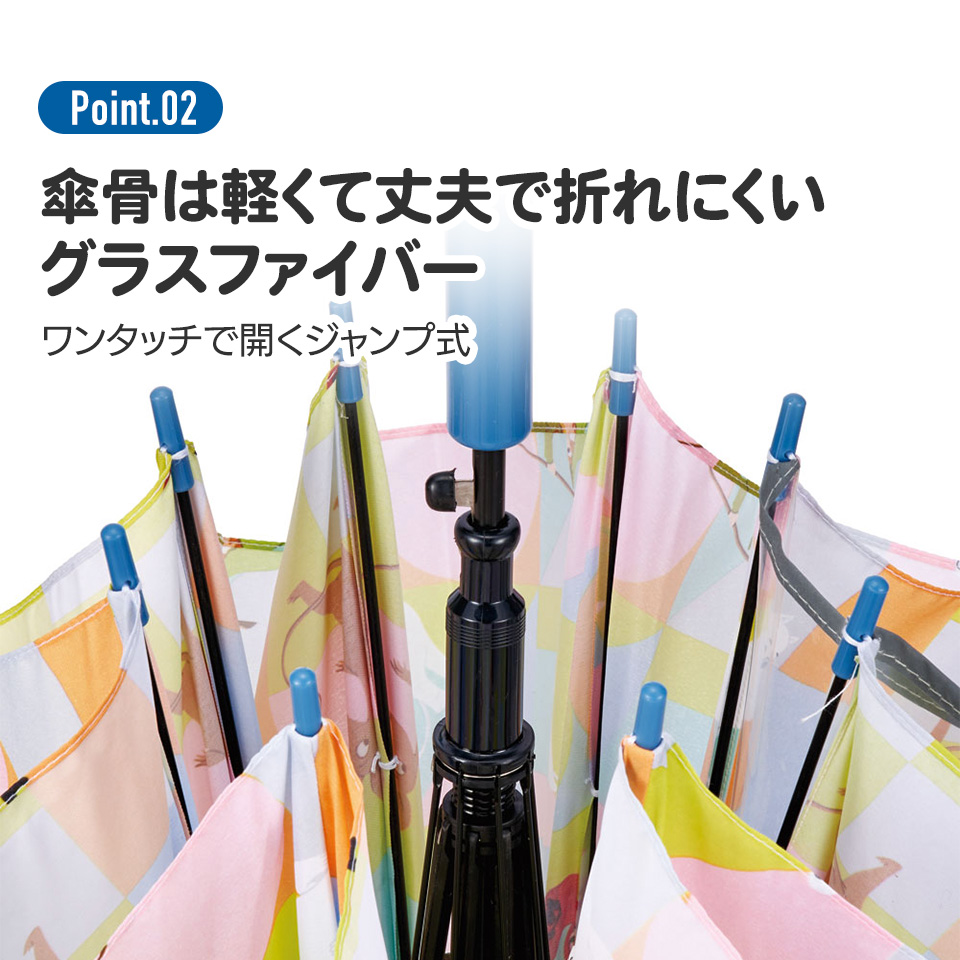 【送料無料】子供用 ジャンプ 傘 55cm 子供 子供用傘 長傘 かさ カサ 雨傘 キッズ こども skater UB55C スケーター ポケットモンスター 2025 ポケモン ピカチュウ 男の子 【 レイン】
