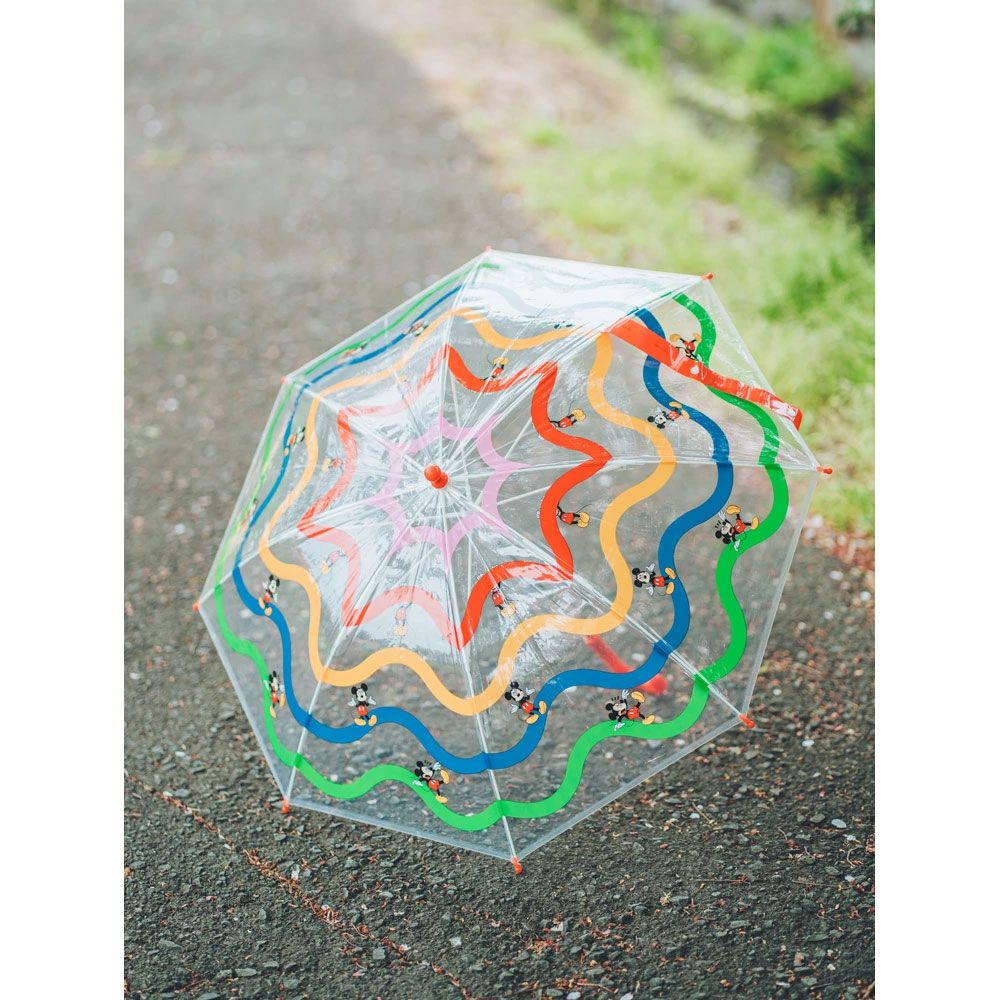 子どもビニール傘 45cm ミッキーマウス／UBV45_4973307626944 【 レイン】
