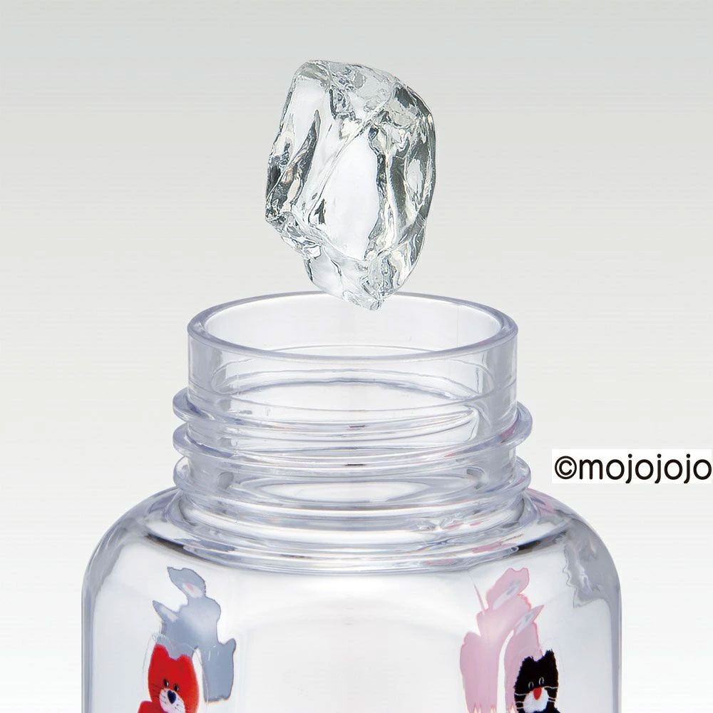 スケーター 六角形 プラスチック マグ 水筒 350ml 直飲み ウォーターボトル 透明 キャラクター skater PDH4 mojojojo モジョジョジョ グッズ【クリア ボトル クリアボトル マグボトル おしゃれ】