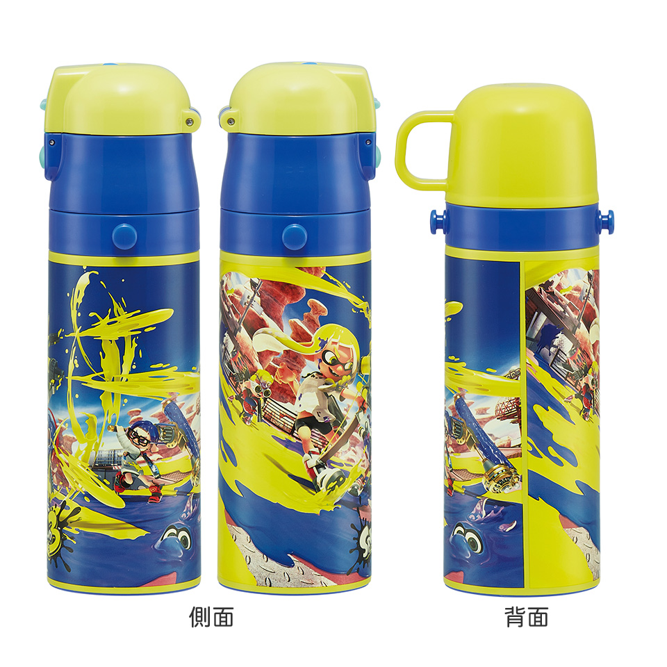 【送料無料】超軽量2WAYステンレスボトル 470ml/430mlスプラトゥーン３／SKDC4_4973307621987