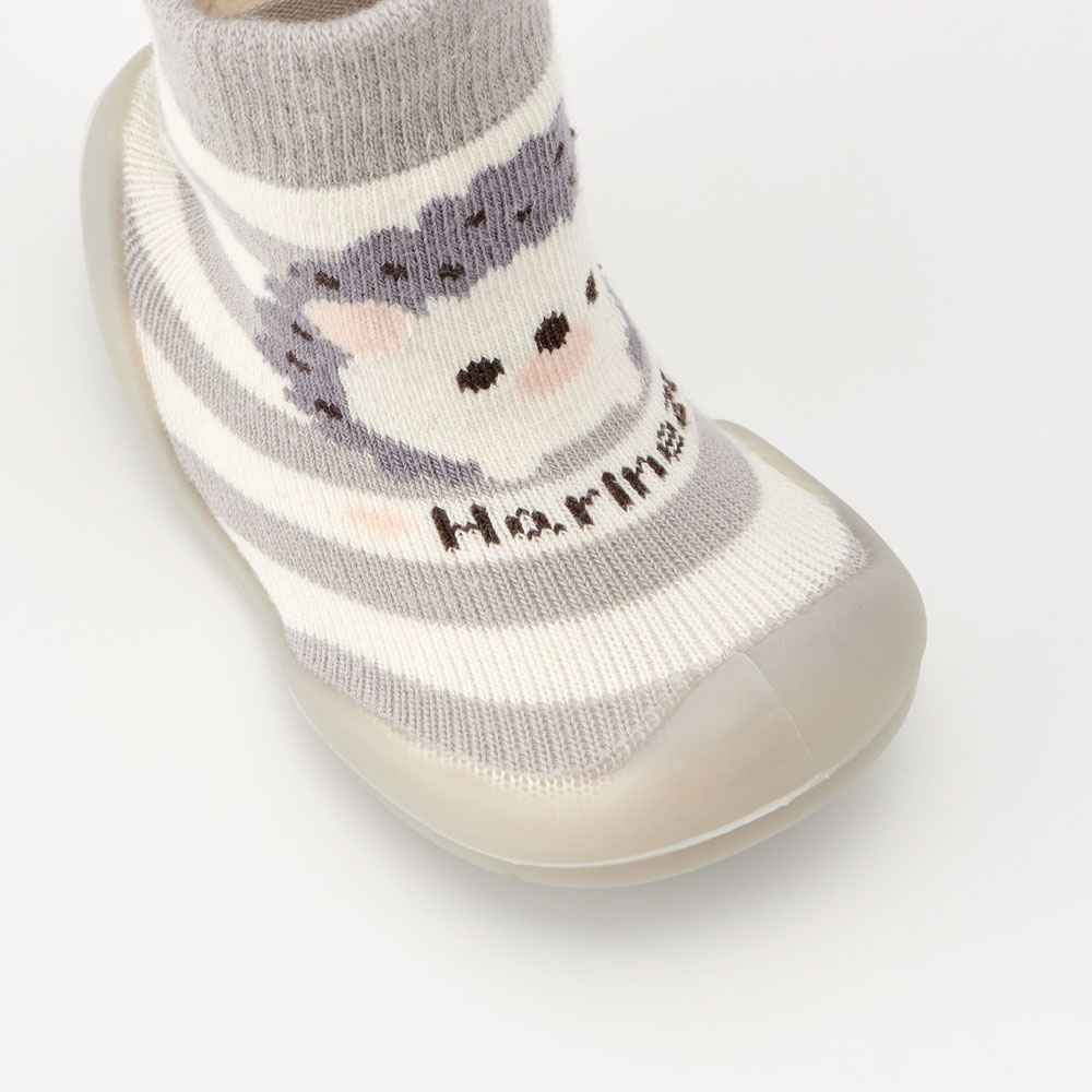 ソックス シューズ ギフトボックス XS 11.3cm ベビー 靴 赤ちゃん BSSHL1G スケーター skater Pompon's ハリネズミ はりねずみ 動物 キャラクター【キャラクター 靴下 くつ クツ ファーストシューズ】