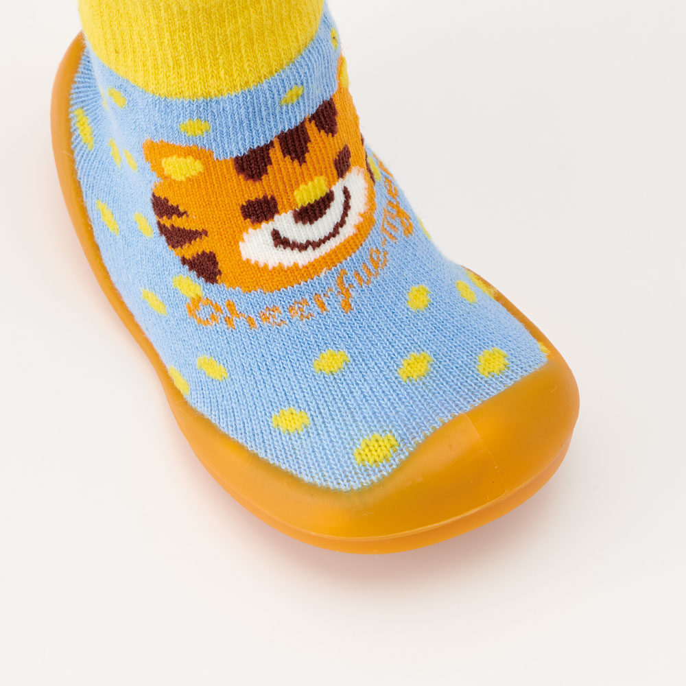 ソックス シューズ ギフトボックス XS 11.3cm ベビー 靴 赤ちゃん BSSHL1G スケーター skater トラ とら チアフル タイガー 動物 男の子 男子【キャラクター 靴下 くつ クツ ファーストシューズ】