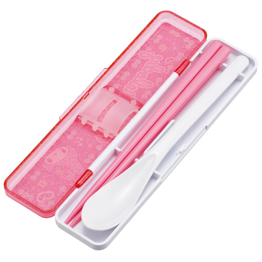 【メール便対象品】 スケーター 箸 スプーンセット お弁当 カトラリーセット 日本製 食洗機対応 大人 skater CCS3SA マイメロディ マイメロ サンリオ 女の子 女子【おはしセット お箸セット 子供 箸ケース 食洗機】