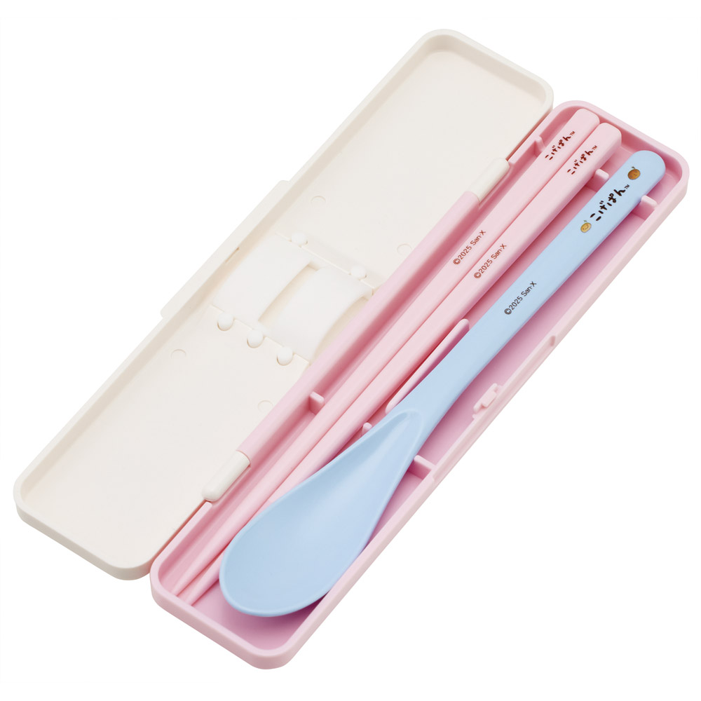 音が鳴らないコンビセット(箸・スプーン) 箸18cm こげぱん/CCS3SA_4973307712517