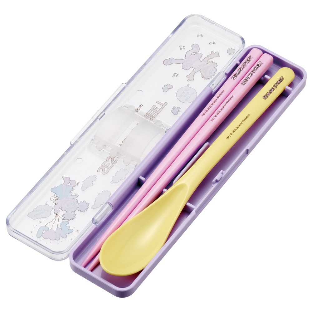 【メール便対象品】 スケーター 箸 スプーンセット お弁当 カトラリーセット 日本製 食洗機対応 大人 skater CCS3SA セサミストリート セサミ 男の子 女の子 女子【おはしセット お箸セット 子供 箸ケース 食洗機】