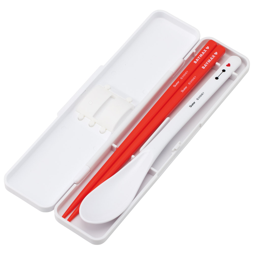 【メール便対象品】 スケーター 箸 スプーンセット お弁当 カトラリーセット 日本製 食洗機対応 大人 skater CCS3SA ベイマックス 26年 ディズニー Disney 男の子 女の子【おはしセット お箸セット 子供 箸ケース 食洗機】