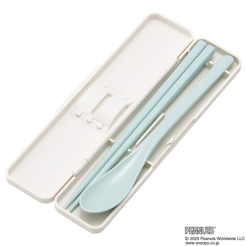 スケーター 箸 スプーンセット お弁当 カトラリーセット 日本製 食洗機対応 大人 skater CCS3SA スヌーピー スモーキーパステル SNOOPY ピーナッツ【おはしセット お箸セット 子供 箸ケース 食洗機】