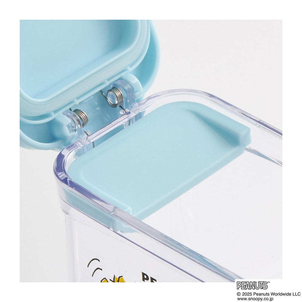 スケーター ワンプッシュ 調味料ポット 380ml 調味料入れ 砂糖入れ 塩入れ 調味料ケース 容器 skater KHP1 スヌーピー クッキー SNOOPY ピーナッツ 女性【調味料 かわいい 使いやすい 小さじ スプーン付き】