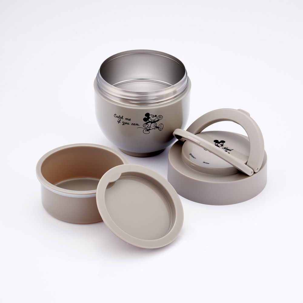 【送料無料】スケーター 保温弁当箱 540ml 小さめ 持ち手付き どんぶり ステンレスランチジャー 保温保冷 ランチ skater LDNO6 ミッキーマウス ミッキー Mickey 男の子 女の子【丼 折り畳み コンパクト カラー】