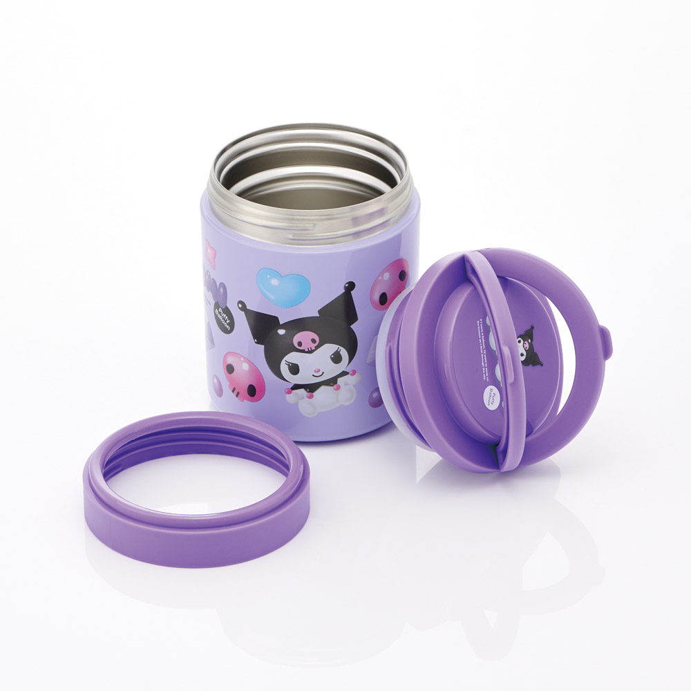 スケーター デリカポット 500ml 保温 保冷 スープジャー ハンドル付き 可愛い キャラクター skater LJFO5 クロミ クロミちゃん サンリオ 女の子 女子【フードジャー スープ 持ち運び お弁当 ステンレス】