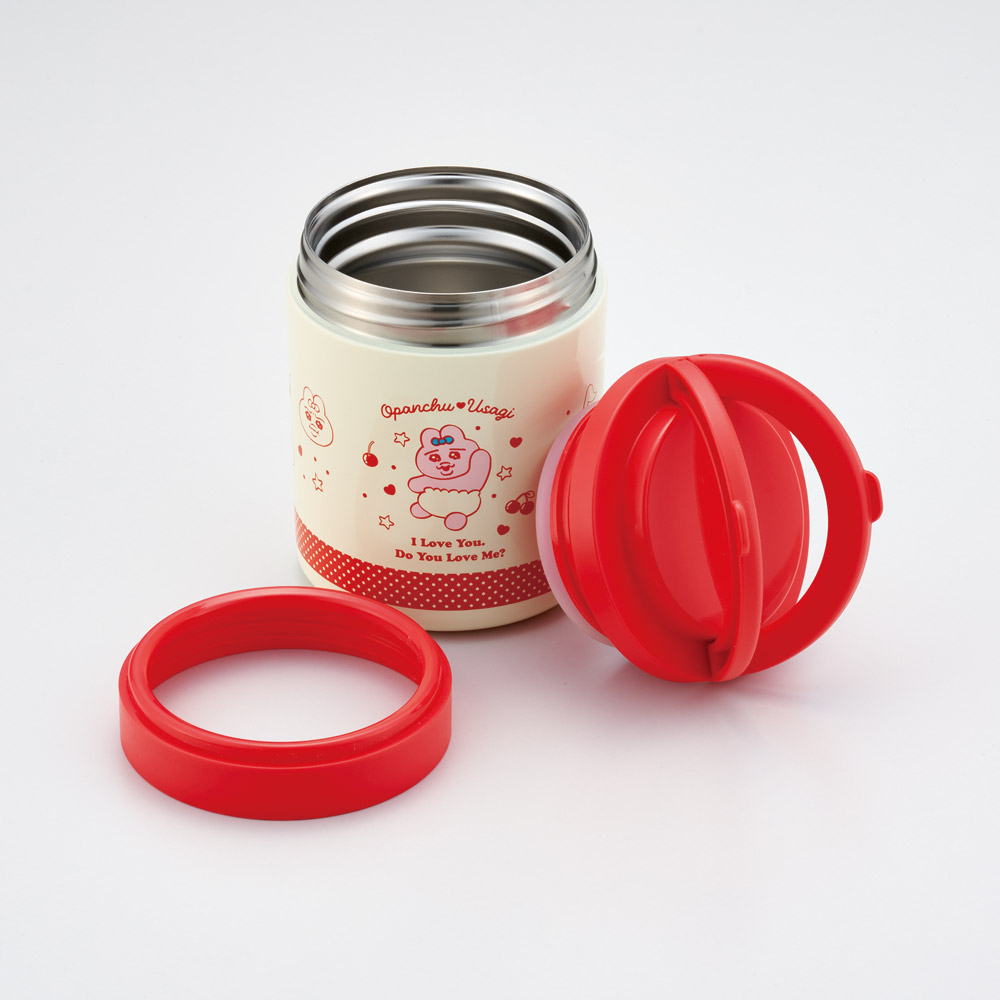 スケーター デリカポット 500ml 保温 保冷 スープジャー ハンドル付き 可愛い キャラクター skater LJFO5 おぱんちゅうさぎ おパンチュウサギ 女子 女の子【フードジャー スープ 持ち運び お弁当 ステンレス】