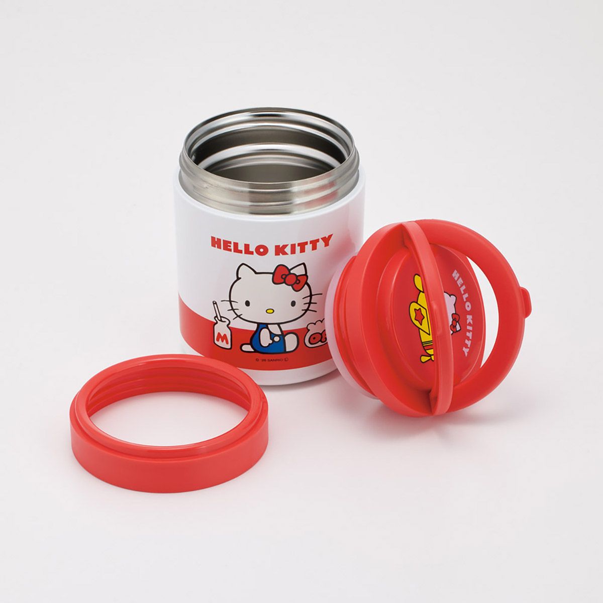 【送料無料】スケーター デリカポット 500ml 保温 保冷 スープジャー ハンドル付き 可愛い キャラクター skater LJFO5 ハローキティ キティちゃん キティ サンリオ 女の子【フードジャー スープ 持ち運び お弁当 ステンレス】