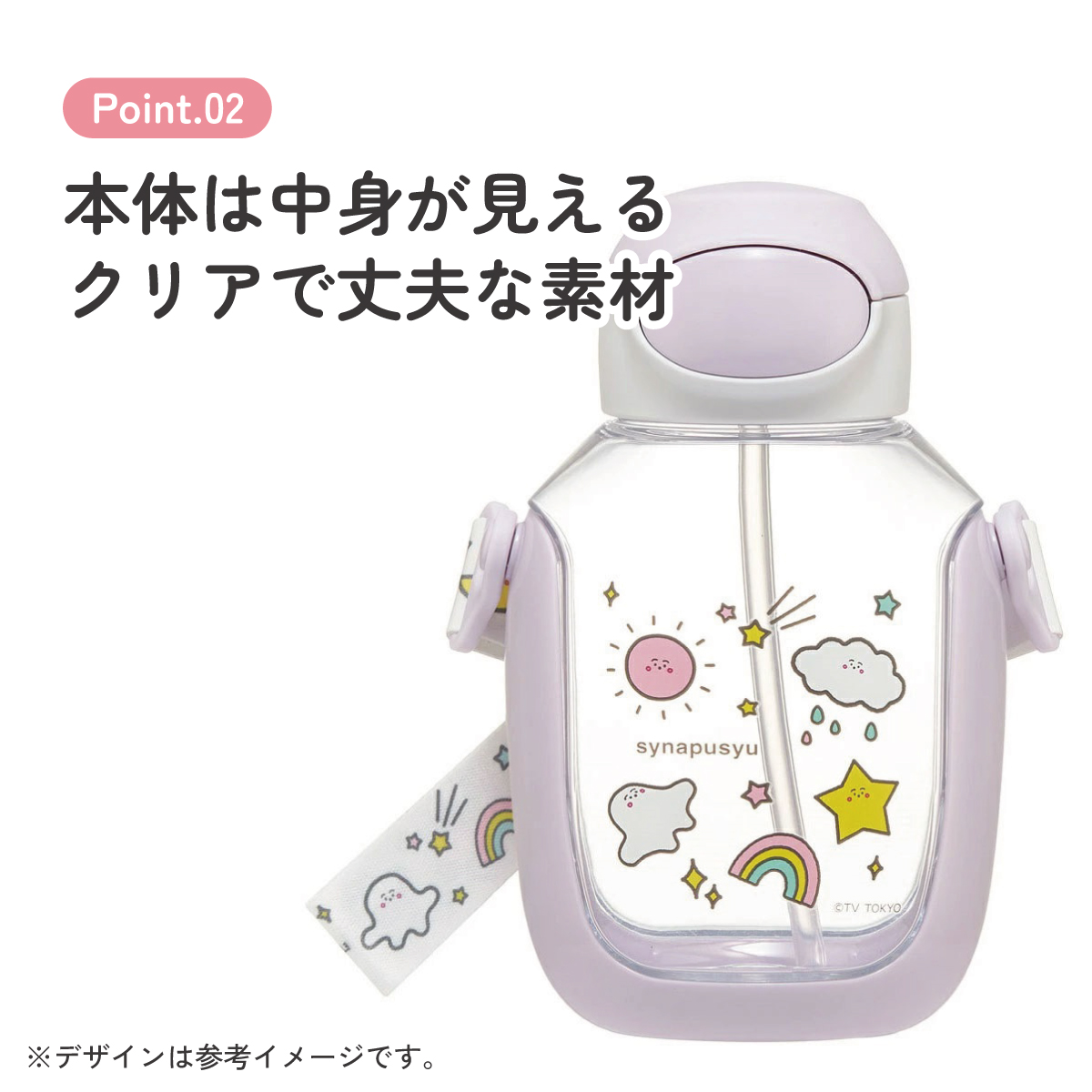 【送料無料】ワンプッシュストローボトル 530ml シナぷしゅ/PDSH6DX_4973307670565