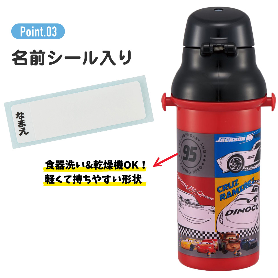 食洗機対応プラクリアボトル 480ml ハッピー&スマイル/PSB5TR_4973307513374