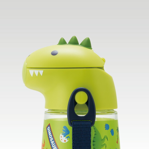 ダイカットストローボトル 420ml ディノサウルス/PSHC4DK_4973307518508