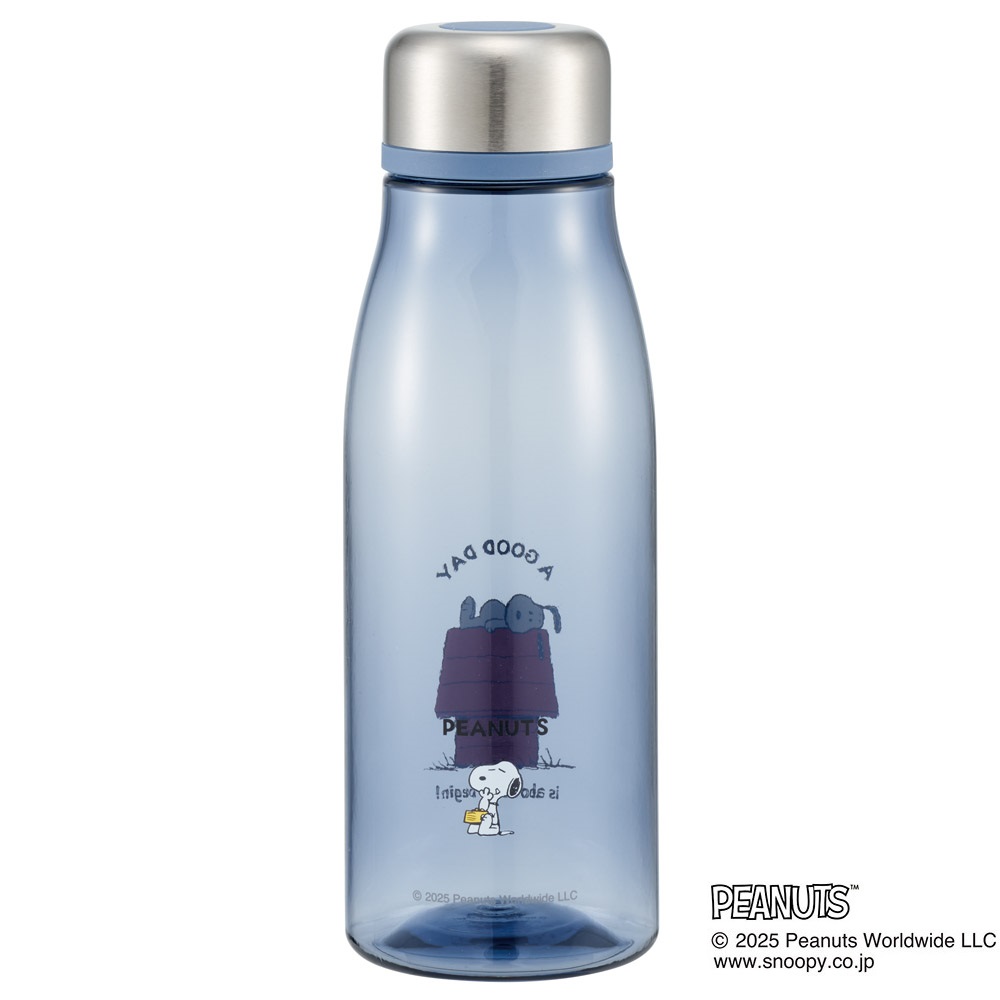 スケーター 水筒 500ml ミニ サイズ プラスチック 大人 直飲み 軽量 かわいい 透明 skater PTY5 スヌーピー SNOOPY Goodday ピーナッツ【スリム キッズ おしゃれ クリア マイボトル クリアボトル 小さい】