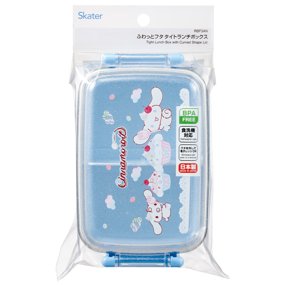 スケーター お弁当箱 一段 450ml かわいい キャラクター 食洗機対応 子供 キッズ 仕切り skater RBF3AN シナモロール ファンシースナックスイーツ シナモン サンリオ 女の子 女子