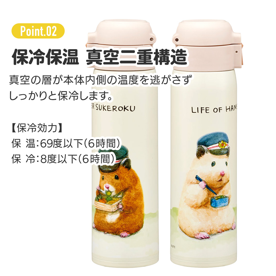 ワンプッシュステンレスボトル 480ml チャンピオン オリーブ/STOT5_4973307654923