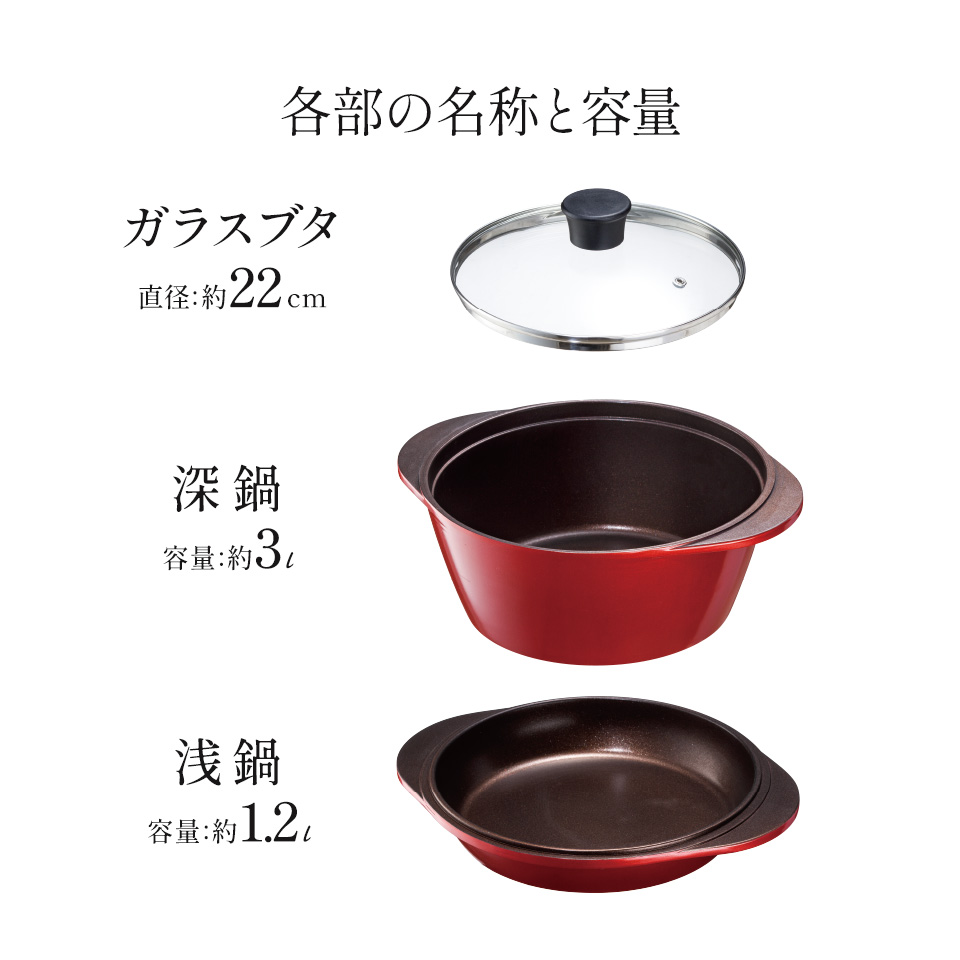 【送料無料】水なし万能鍋//水無万能鍋 無水鍋/万能 お鍋 深鍋 浅鍋 ガラス蓋 フタ 無水調理鍋 調理器具 調理 料理 水無し万能鍋 キッチン 台所 クッキング IH対応 ダイヤモンドコーティング キッチン用品 フ スケーター