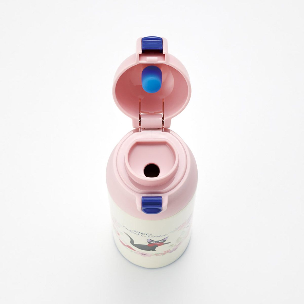 スケーター 水筒 500ml 直飲み 保温 保冷 ステンレス マグ ボトル ロック 付き ワンプッシュ skater SDPC5 魔女の宅急便 ジジ スタジオジブリ 女性【ステンボトル ダイレクト ステンレスマグ 蓋付き】