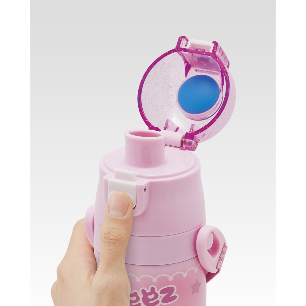 【送料無料】直飲み コップ飲み兼用 2WAYステンレスボトル 350ml/420ml らぶい~ず/SKDC3_4973307707148