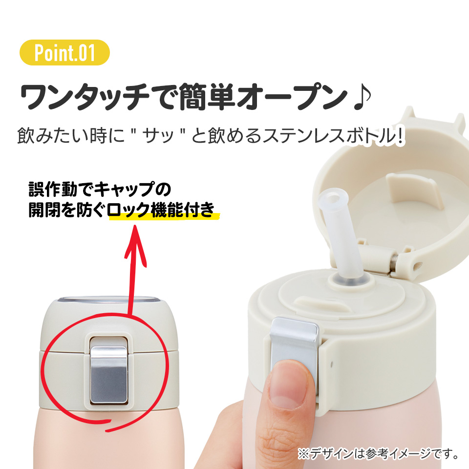 【送料無料】ワンタッチストローボトル 480ml スヌーピー/STOT5ST_4973307609374/スケーター