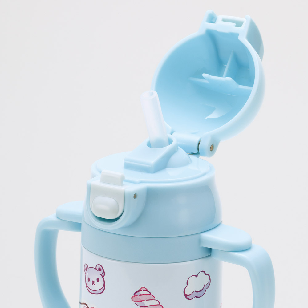 スケーター 保冷 ステンレス ストローマグ 350ml ベビーマグ ベビー 水筒 赤ちゃん マグ skater STWM3N シナモロール シナモン サンリオ 女の子 女子【トレーニングマグ 子供 ワンプッシュ かわいい ギフト】