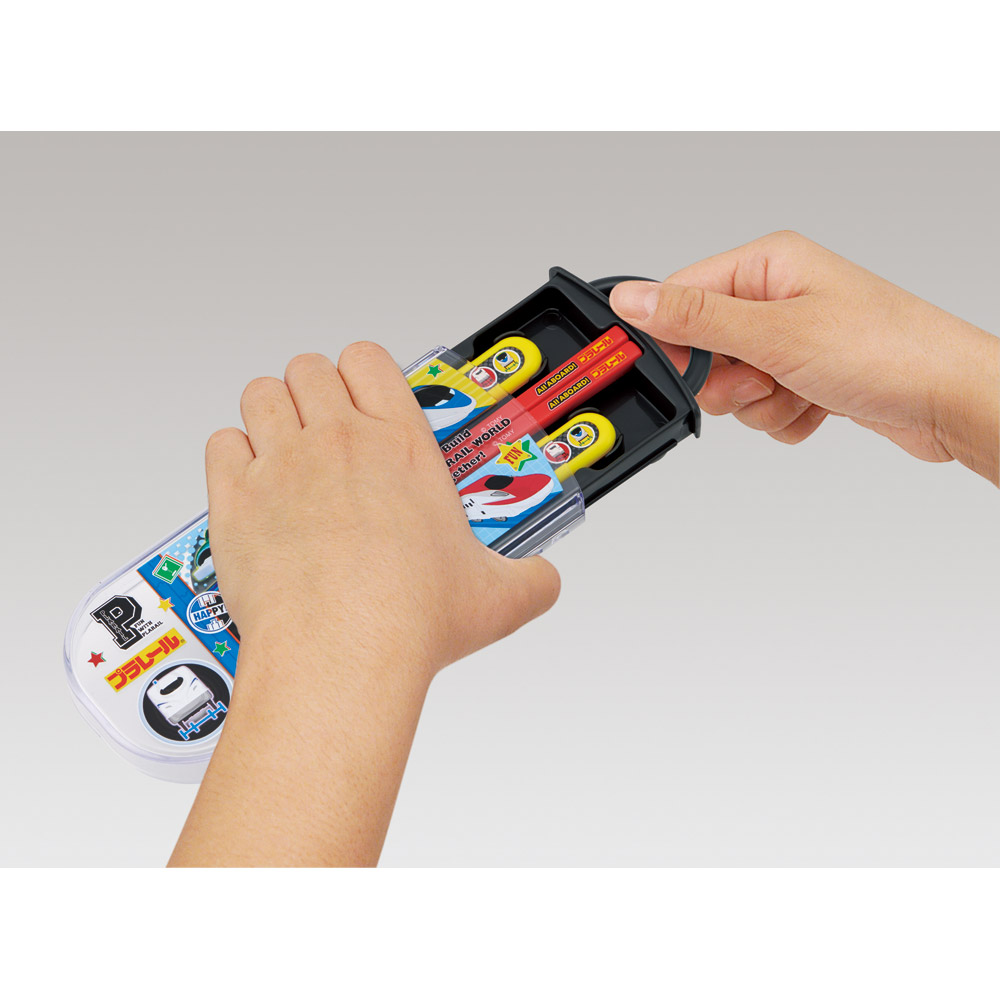 スケーター 箸 スプーン フォーク セット 子供 お弁当 日本製 カトラリーセット skater TACC2 プラレール 26年 Plarail 電車 新幹線 男の子 男子【キャラクター トリオセット 食洗機 対応 携帯 箸 弁当箱 スプーンセット お箸】