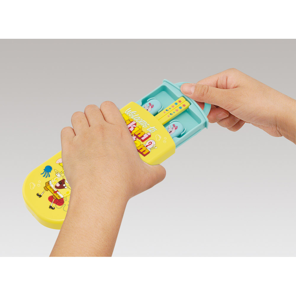 【メール便対象品】 スケーター 箸 スプーン フォーク セット 子供 お弁当 日本製 カトラリーセット skater TACC2 スポンジ・ボブ グッズ キャラクター SpongeBob【キャラクター トリオセット 食洗機 対応 弁当箱 スプーンセット お箸】