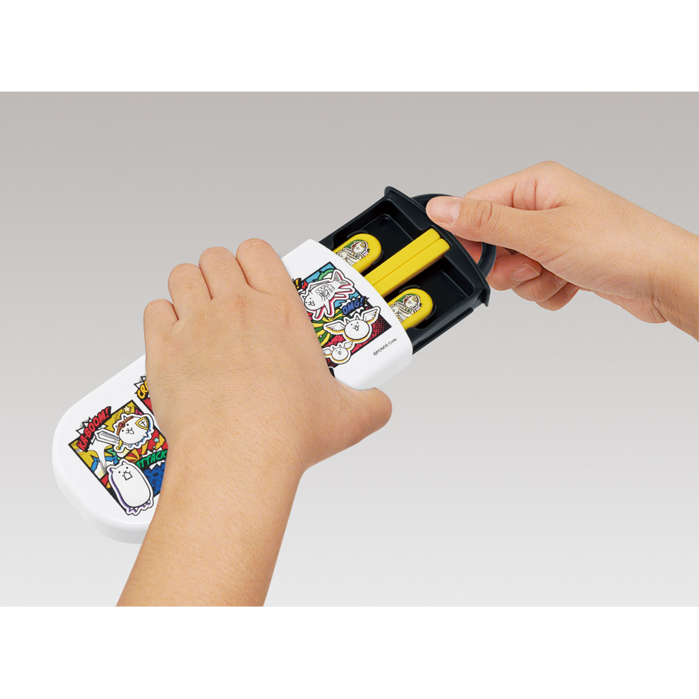 【メール便対象品】 スケーター 箸 スプーン フォーク セット 子供 お弁当 日本製 カトラリーセット skater TACC2 にゃんこ大戦争 26年 にゃんこ 男の子 女の子 男子【キャラクター トリオセット 食洗機 対応 弁当箱 スプーンセット お箸】