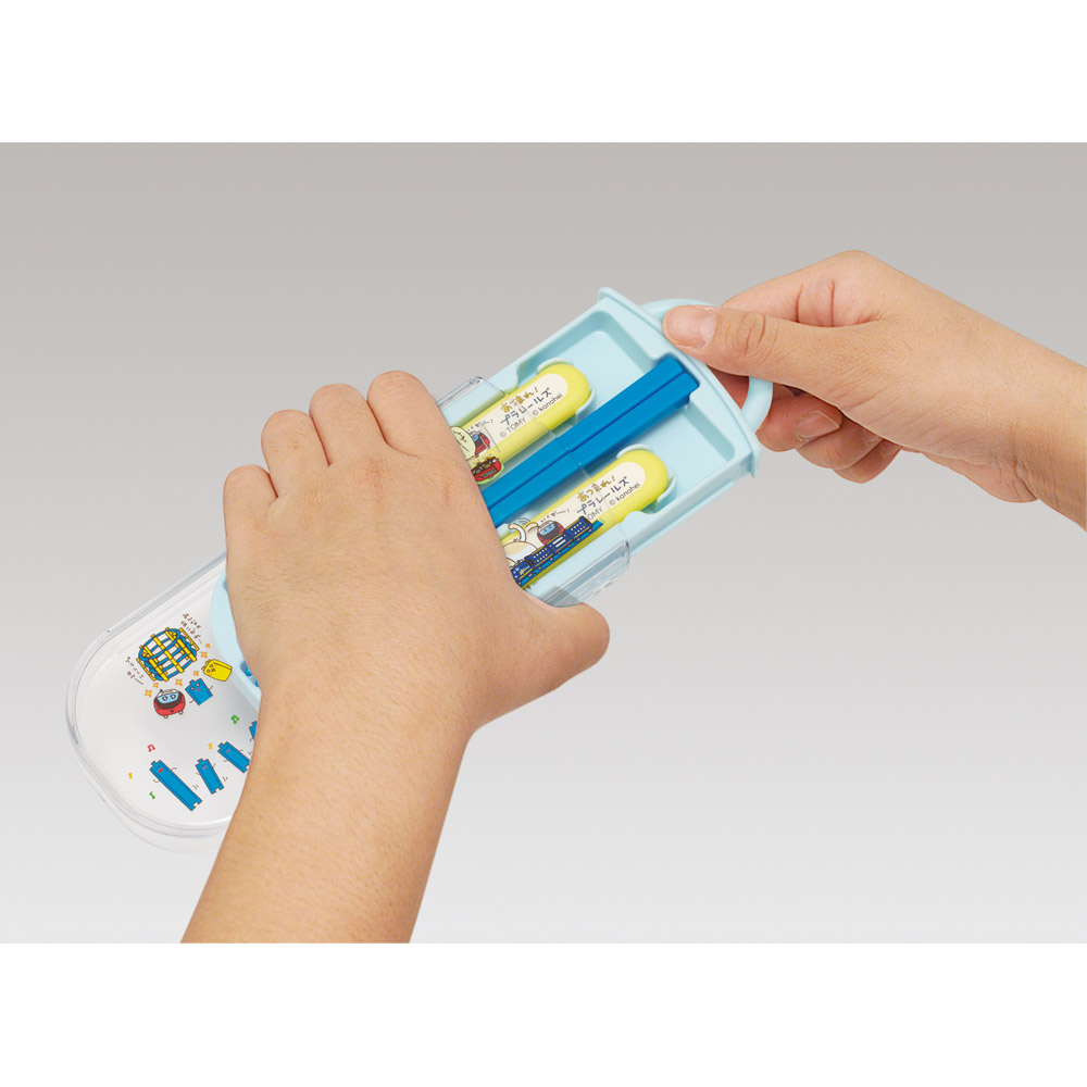スケーター 箸 スプーン フォーク セット 子供 お弁当 カトラリーセット skater TACC2 あつまれ!プラレールズ グッズ タカラトミー【キャラクター トリオセット 食洗機 対応 スプーンセット】