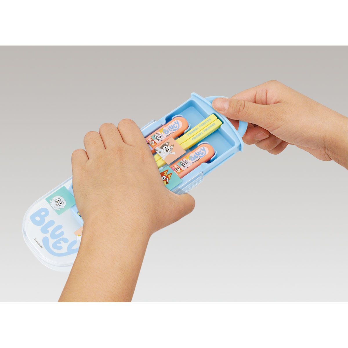 スケーター 箸 スプーン フォーク セット 子供 お弁当 カトラリーセット skater TACC2 ブルーイ Bluey Playdates グッズ ビンゴ【キャラクター トリオセット 食洗機 対応 スプーンセット】