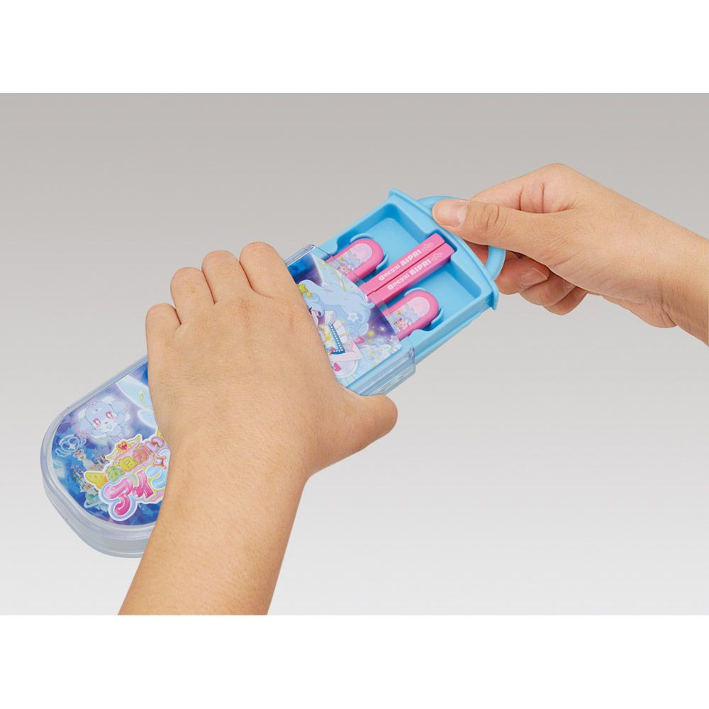 スケーター 箸 スプーン フォーク セット 子供 お弁当 カトラリーセット skater TACC2 おねがいアイプリ アイプリ グッズ【キャラクター トリオセット 食洗機 対応 スプーンセット】