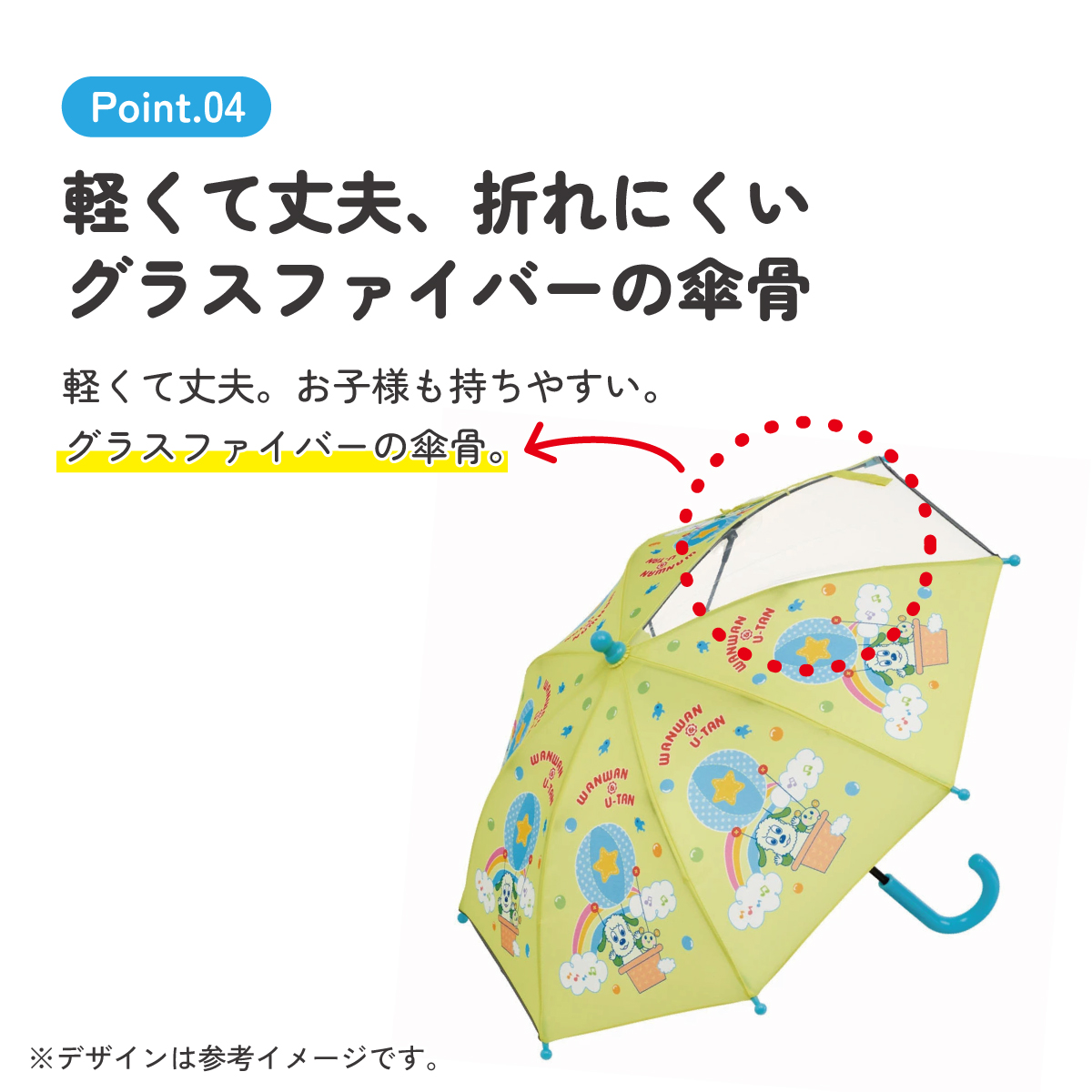 子ども傘 35cm いないばあ23/UB0_4973307636769 【 レイン】