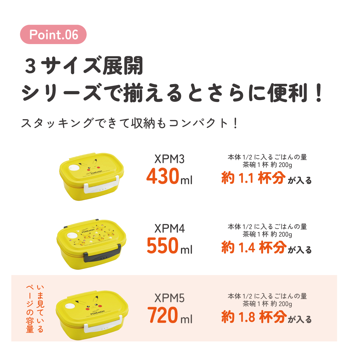 スケーター お弁当箱 1段 レンジ対応 食洗機対応 ランチボックス 720ml 学生 子供 弁当箱 skater XPM5 ポケットモンスター ポケモン ピカチュウ フェイス 25年