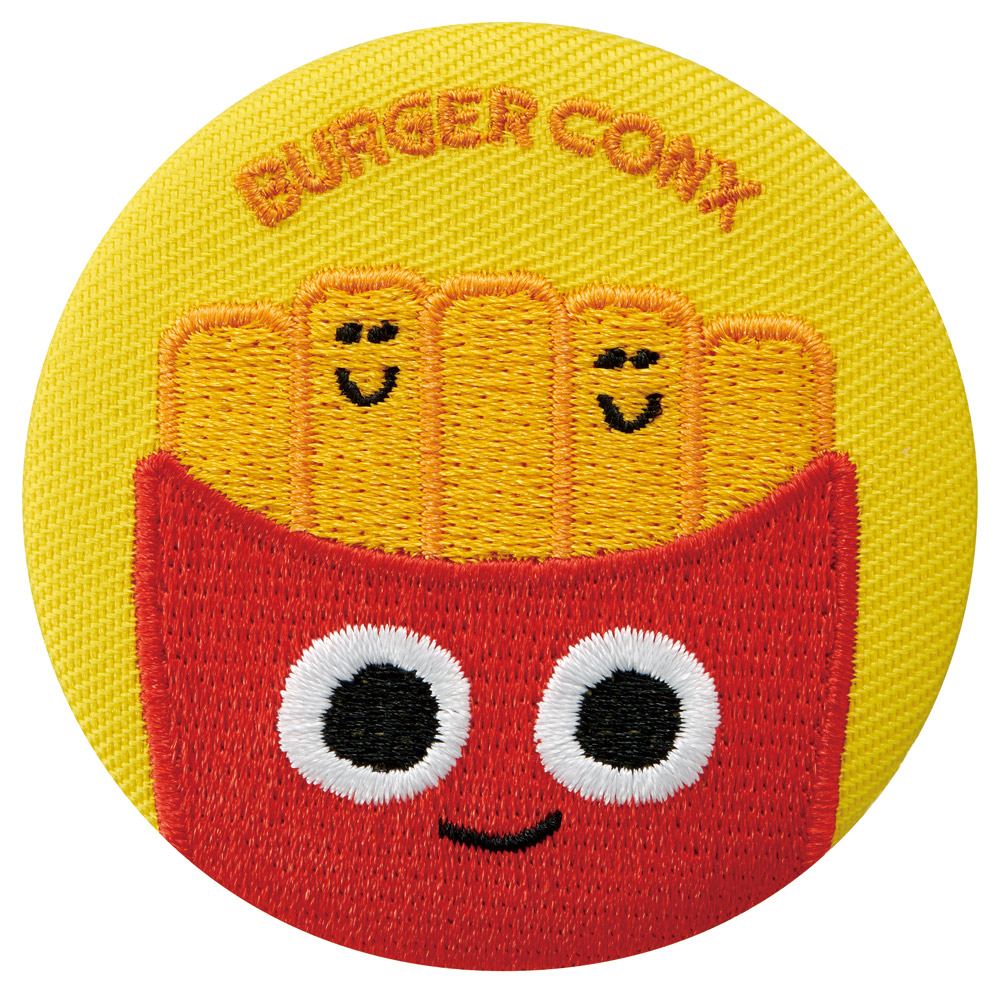 スケーター 刺繍缶バッジ 8個入り キャラクター 刺繍 缶バッジ 全8種類 カンバッジ ZSCB56 skater バーガーコンクス BURGER CONX 男の子 女の子【おしゃれ かわいい キッズ 子供 目印 ポイント】