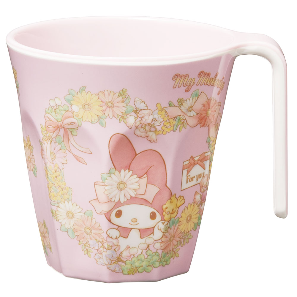 持ち手付きメラミンタンブラー 300ml マイメロ ウォーターペイント
