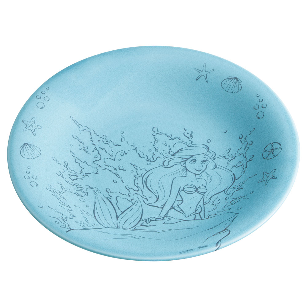 大皿 アリエル　CRYSTAL SEASON 陶器製 大皿 24cm 皿 食器 美濃焼き 陶器 キャラクター 大人 子供