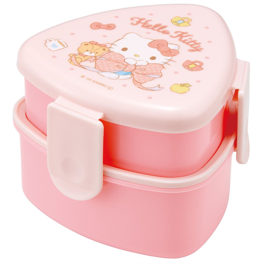 スケーター 三角 おにぎり お弁当箱 二段 500ml レンジ対応 かわいい
