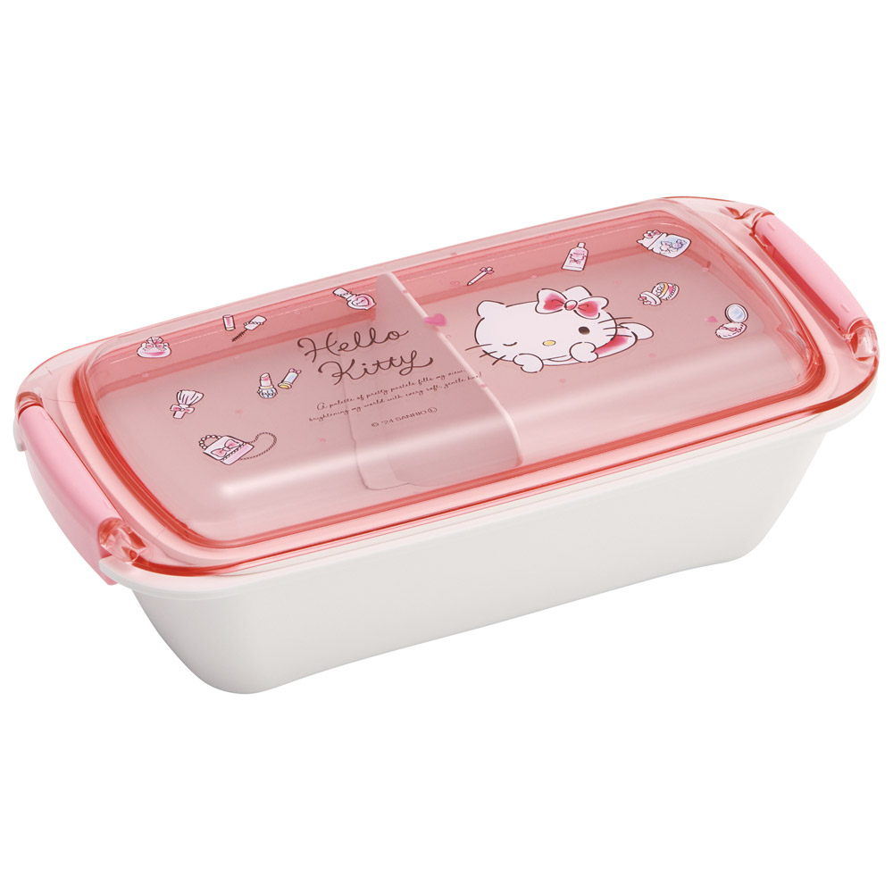 パッキンがはずしやすく洗いやすいお弁当箱 530ml ハローキティ 水彩