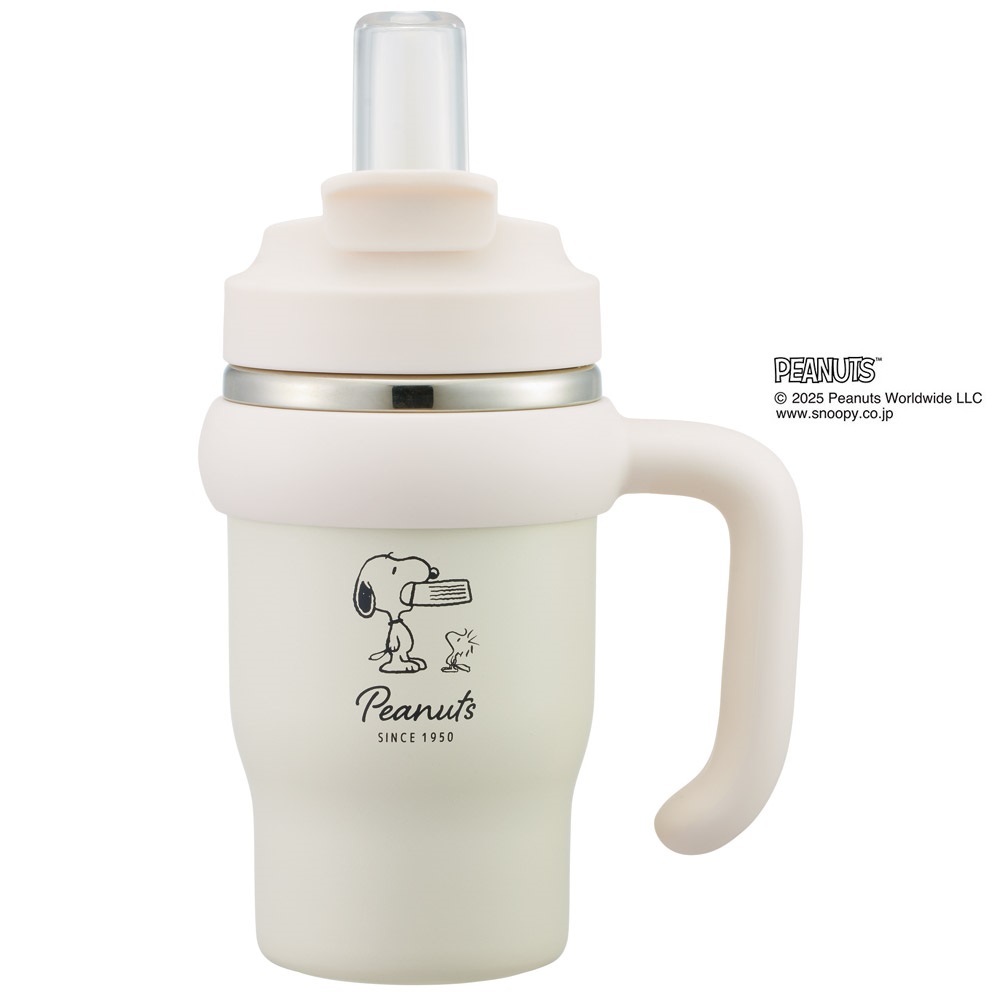 スケーター ハンドル付 タンブラー 570ml ストロー ステンレス ボトル