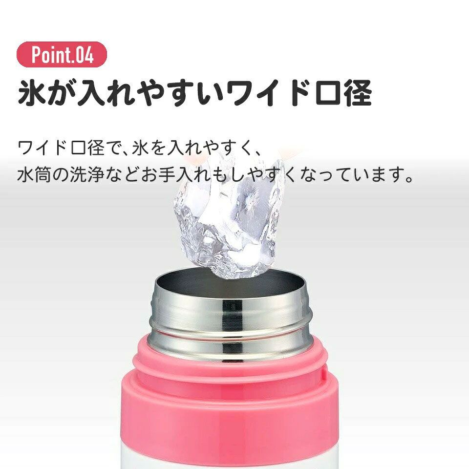 カバー付ダイレクトステンレスボトル 470ml プリンセス17/KSDC4_4973307379956