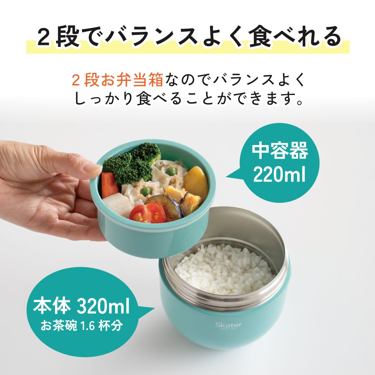 【送料無料】折りたたみ ハンドル付き 保温 保冷 丼 ステンレスランチジャー 540ml お弁当 ランチ 温かい スケーター skater LDNO6AG スヌーピー SNOOPY ピーナッツ 女性 レディース
