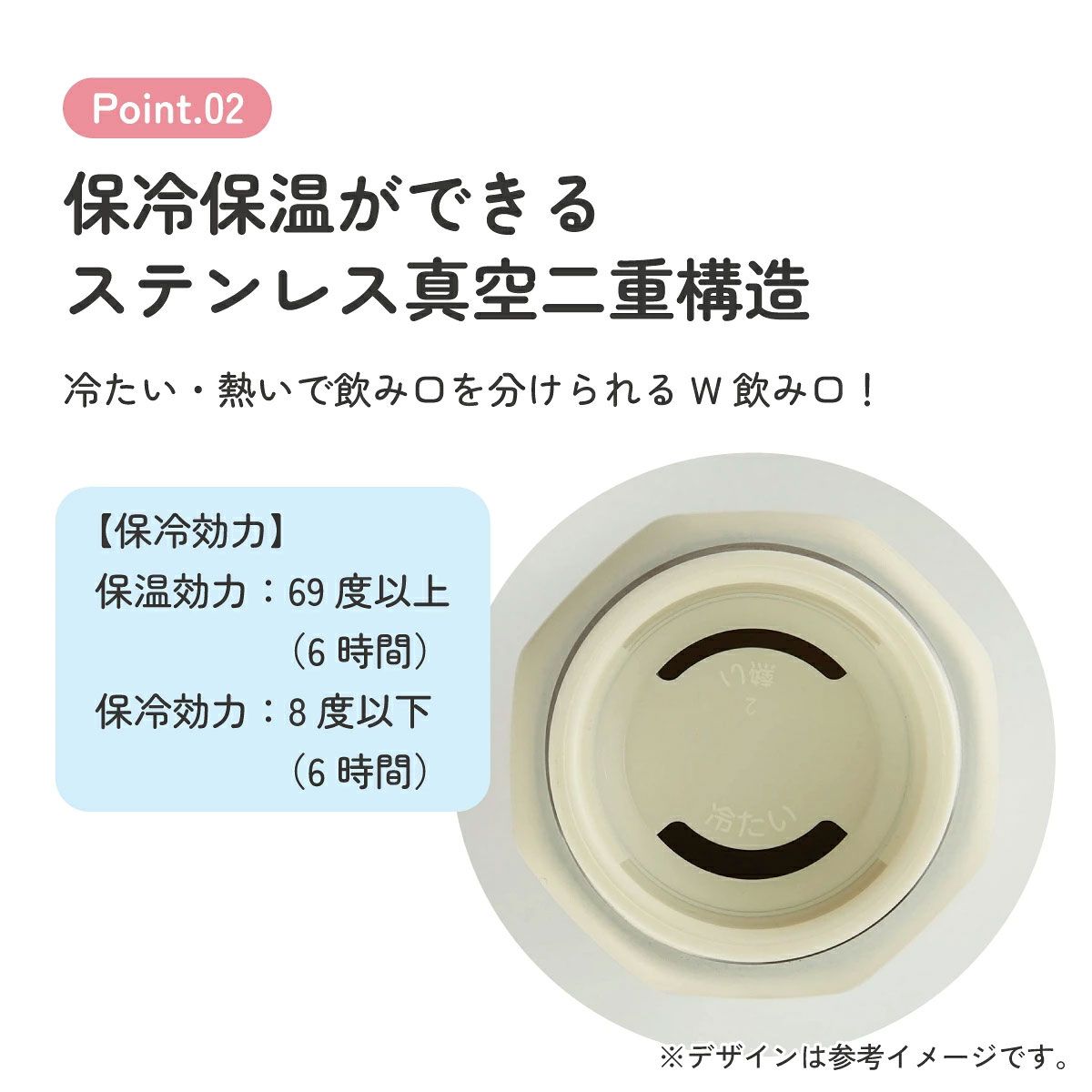 【送料無料】八角形 ステンレス マグボトル 水筒 500ml 保冷 保温 直飲み 大人 キャラクター skater スケーター STO5 ミッキーマウス アイボリー ミッキー Mickey