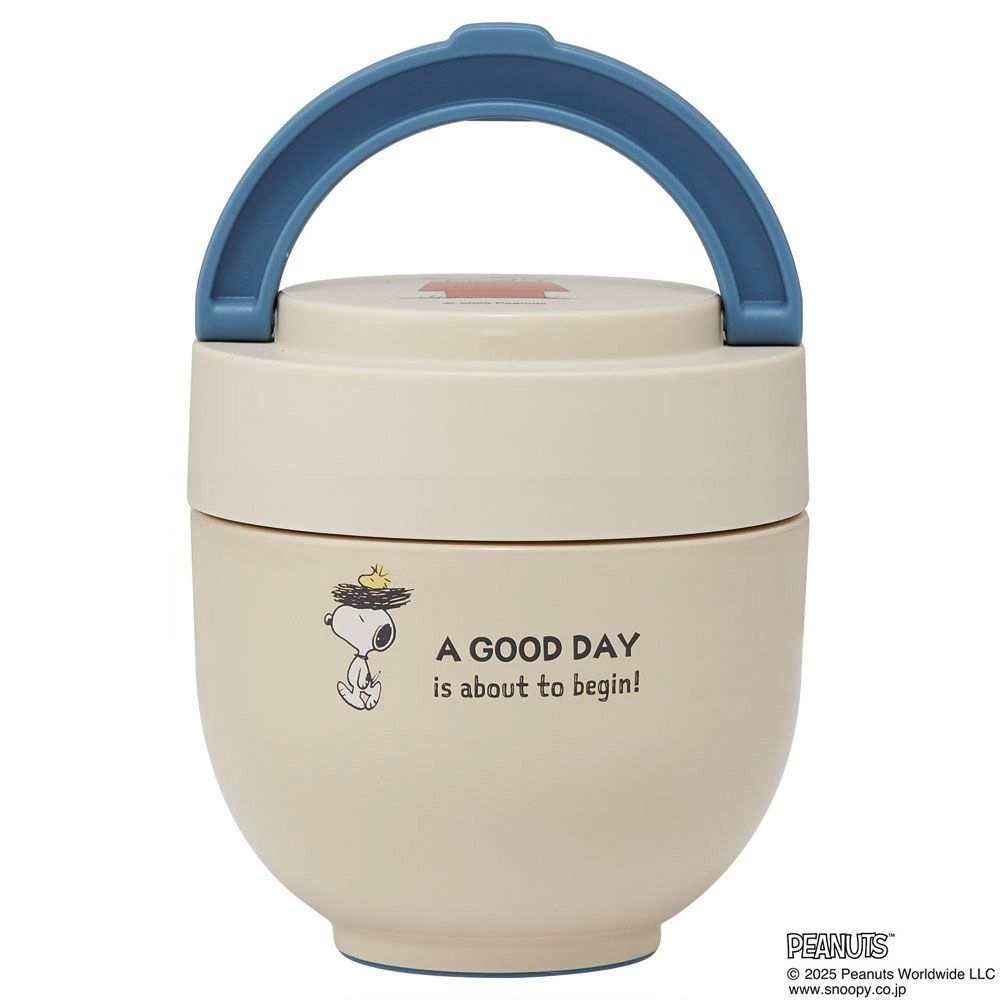 【送料無料】スケーター 保温弁当箱 540ml 小さめ 持ち手付き どんぶり ステンレスランチジャー 保温保冷 ランチ skater LDNO6AG スヌーピー SNOOPY Goodday ピーナッツ 女性【折り畳み コンパクト】