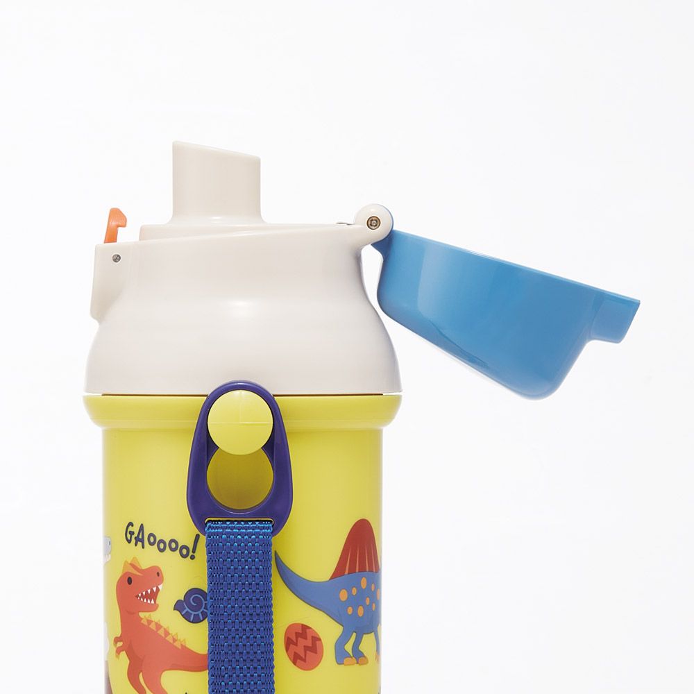 スケーター 水筒 直飲み 大容量 480ml ワンタッチ プラスチック 食洗機対応 キッズ 幼児 skater PSB5SAN ディノサウルス 2026 恐竜 ダイナソー 男の子 男子【ショルダー ベルト 子供 こども 子ども 子供用 小学生 小学校】