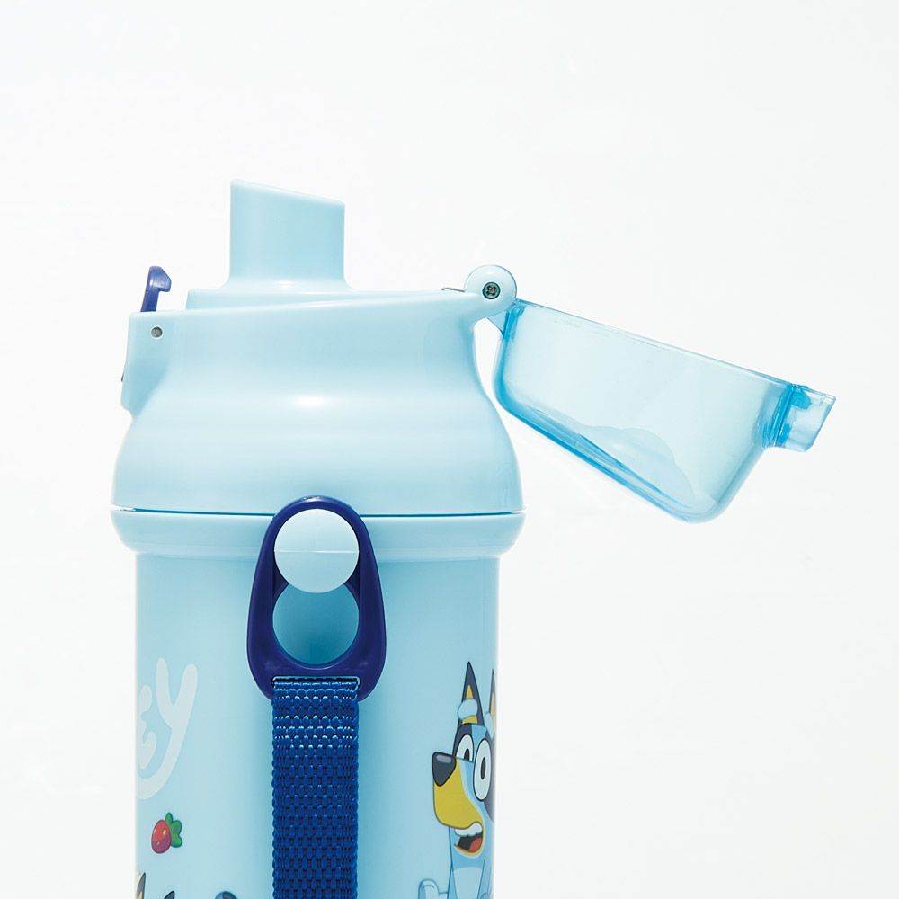 【送料無料】スケーター 水筒 直飲み 大容量 480ml ワンタッチ プラスチック 食洗機対応 キッズ 幼児 skater PSB5SAN ブルーイ Bluey グッズ ビンゴ キャラクター【ショルダー ベルト 子供 こども 子ども 子供用 小学生 小学校】