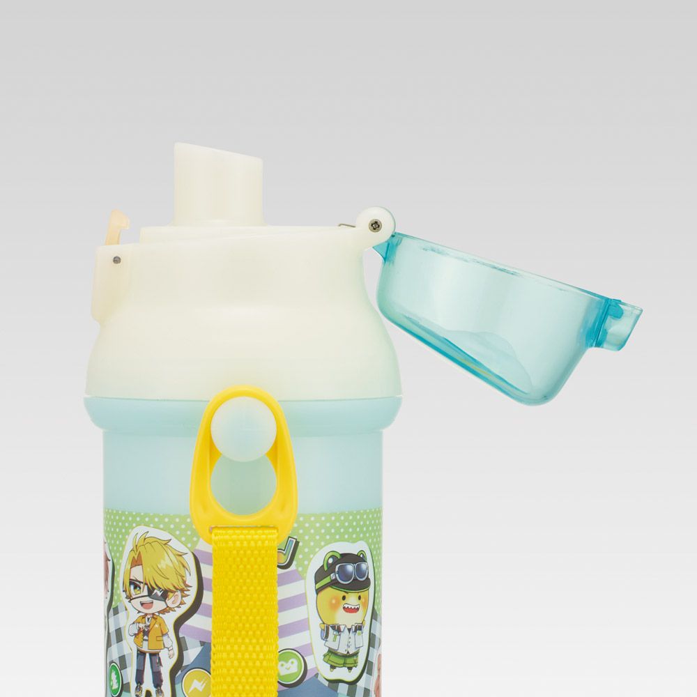 【送料無料】スケーター 水筒 直飲み 大容量 480ml ワンタッチ プラスチック 食洗機対応 キッズ 幼児 skater PSB5SAN カラフルピーチ 26年 からふるピーチ 女の子 男の子【ショルダー ベルト 子供 こども 子ども 子供用 小学生 小学校】