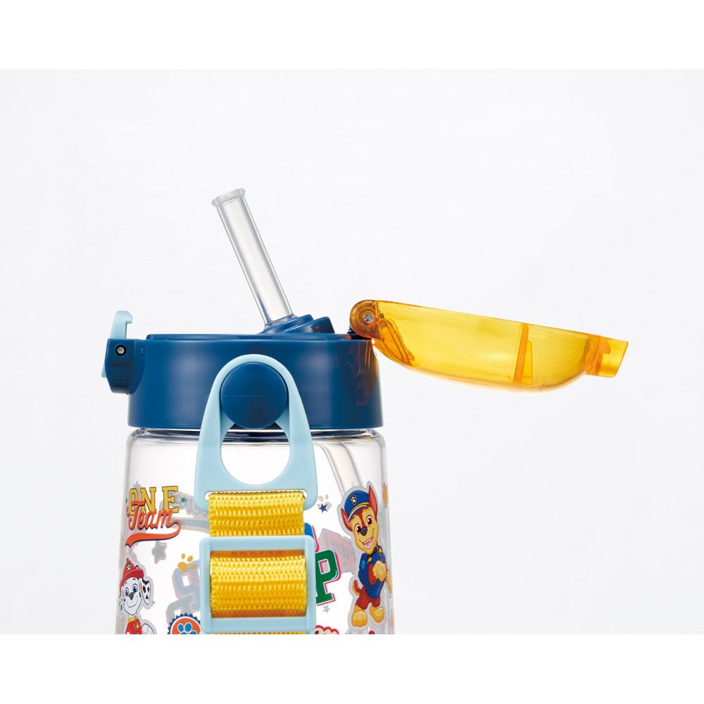 【送料無料】スケーター 水筒 キッズ ワンタッチ プラスチック ストロー ボトル クリア 480ml プラ水筒skater PDSH5 パウ パトロール 27年 パウパト 男の子 男子 男児【キャラクター 子供 かわいい ワンプッシュ 軽量 ショルダー】