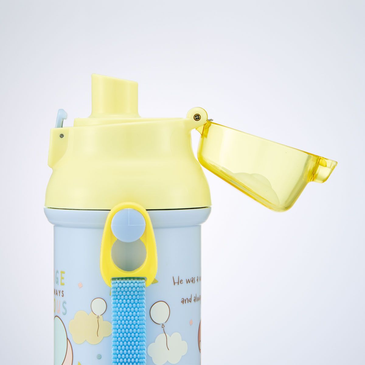 スケーター 水筒 直飲み 大容量 480ml ワンタッチ プラスチック 食洗機対応 キッズ 幼児 skater PSB5SAN おさるのジョージ 27年 ひとまねこざる 男の子 女の子【ショルダー ベルト 子供 こども 子ども 子供用 小学生 小学校】